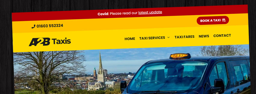 New Wordpress website for A2B Taxis