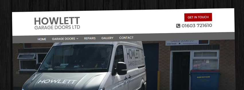 Wordpress website for Howlett Garage Doors